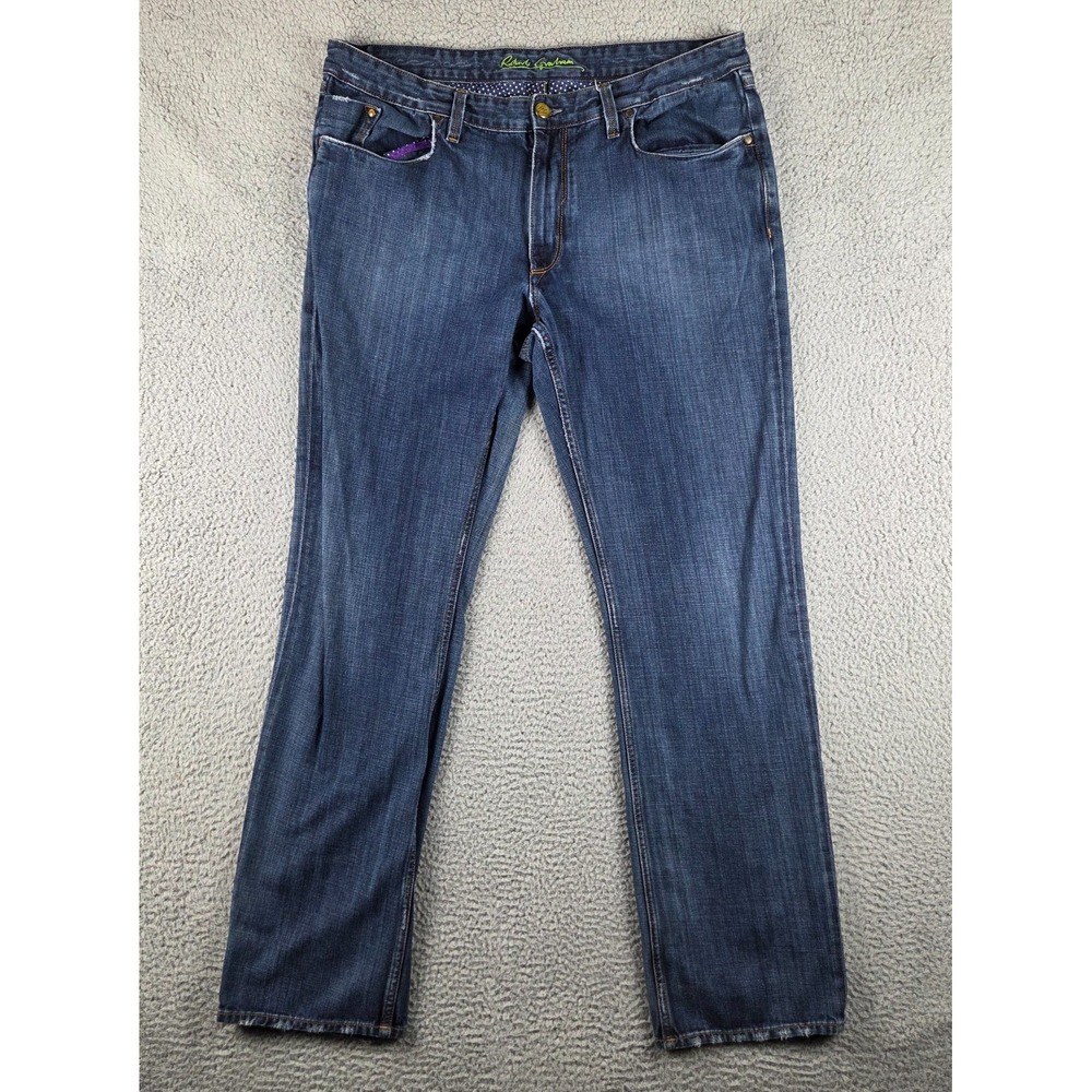 Robert Graham Jeans Mens 38 (37x34) Blue‎ Yates Straight Leg Denim